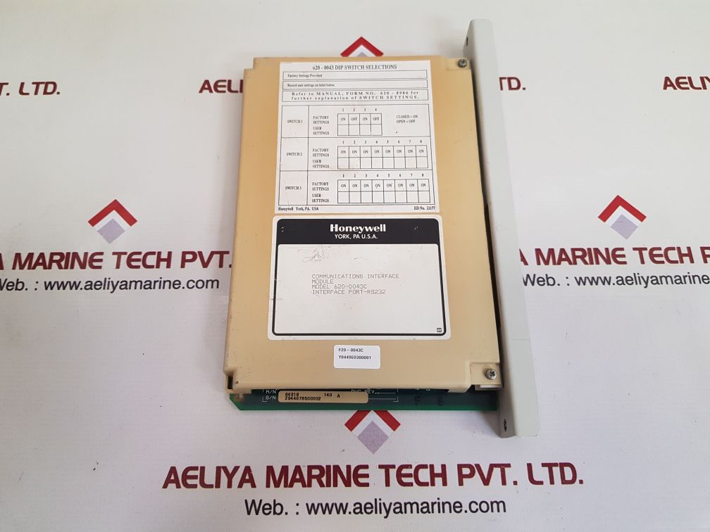 Honeywell 620-0043c communications interface module