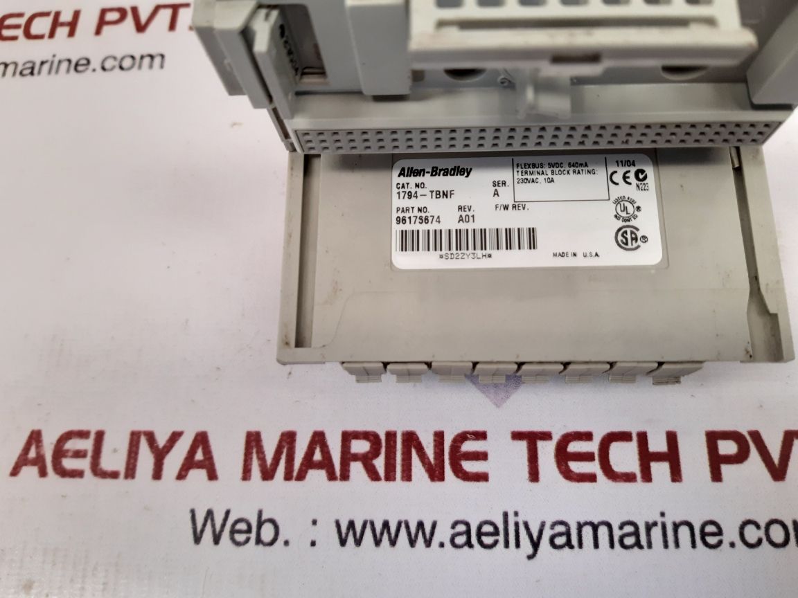 Allen-bradley 1794-tbnf terminal base ser.a 