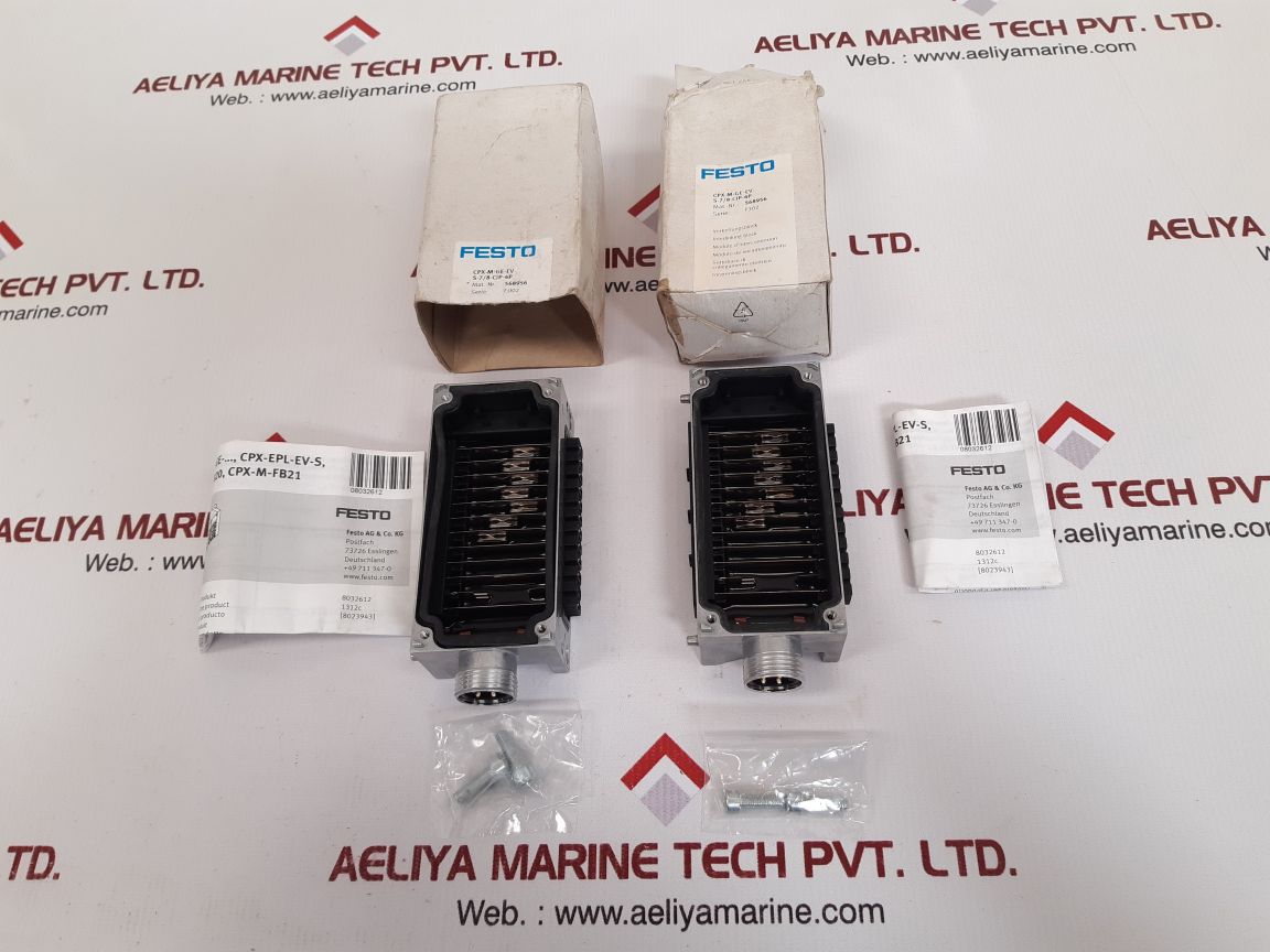 Festo cpx-m-ge-ev-s-7/8-cip-4p interlinking block New