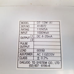 Daejoo dt-13w-a1 watt transducer