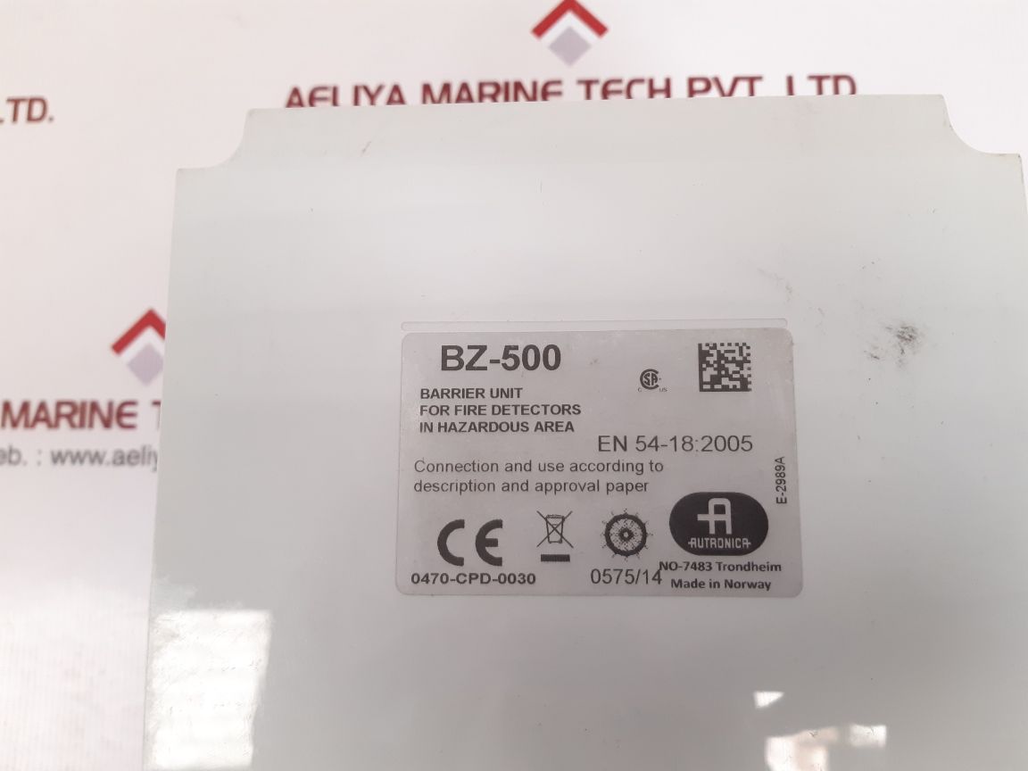 Autronica bz-500 barrier unit