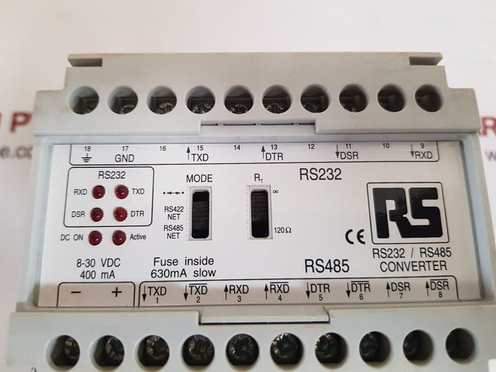 B & r automation rs232/rs485 interface converter