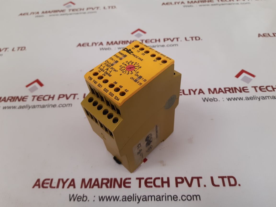 Pilz pnoz xv2 3/24vdc 2n/o 2n/ot safety relay 