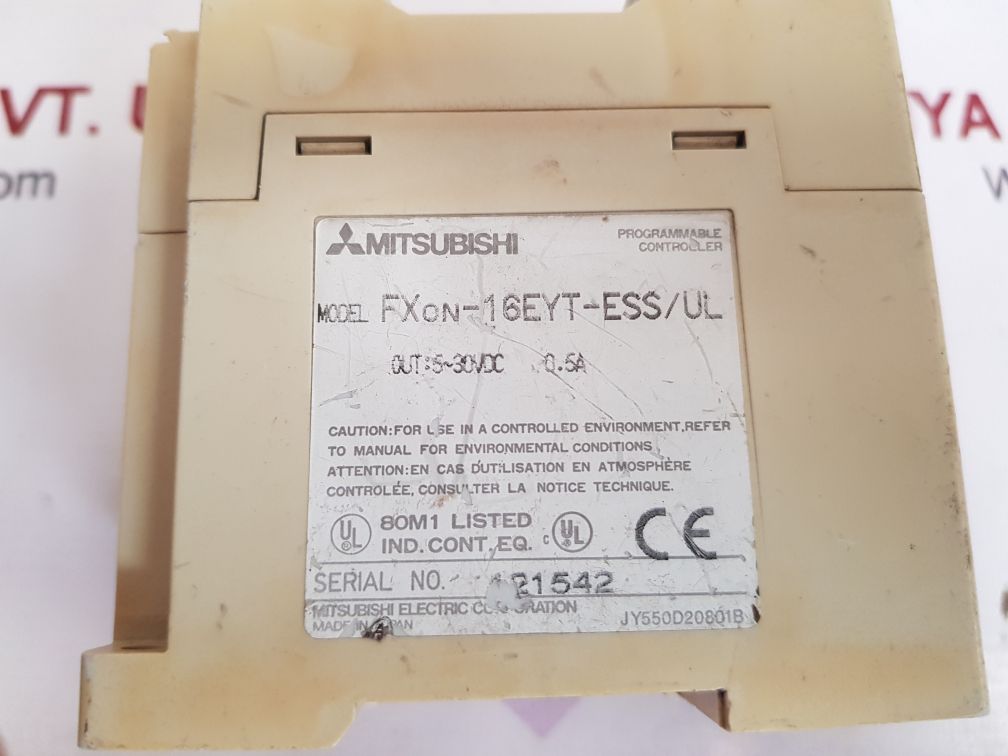 Mitsubishi fxon-16eyt-ess/ul programmable controller