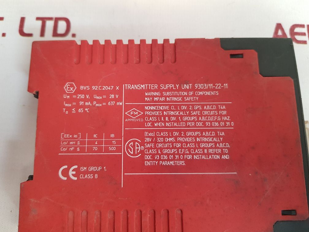Stahl 9303/11-22-11 icspak transmitter supply unit
