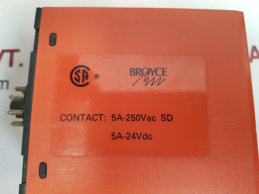 Broyce Control B8Df Time Delay Relay