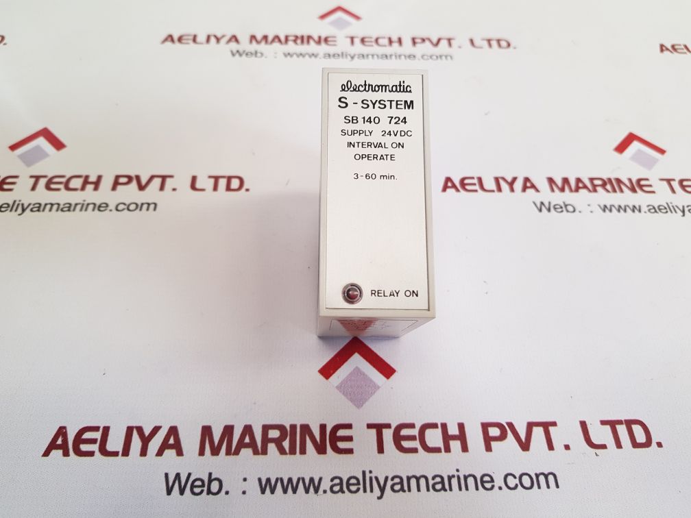 Electromatic s-system sb 140 724 delay relay 3-60 min.