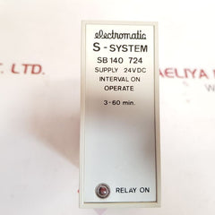 Electromatic s-system sb 140 724 delay relay 3-60 min.