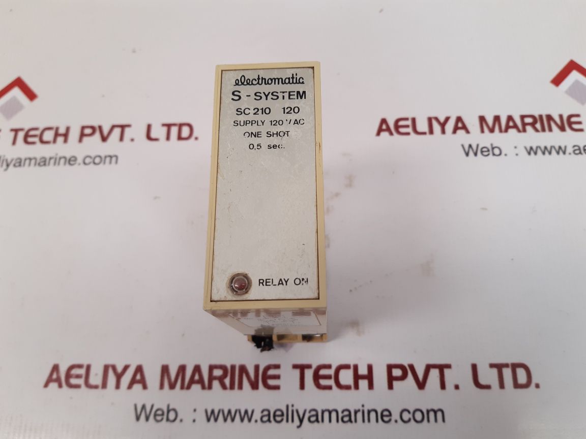 Electromatic s-system sc 210 120 one shot used