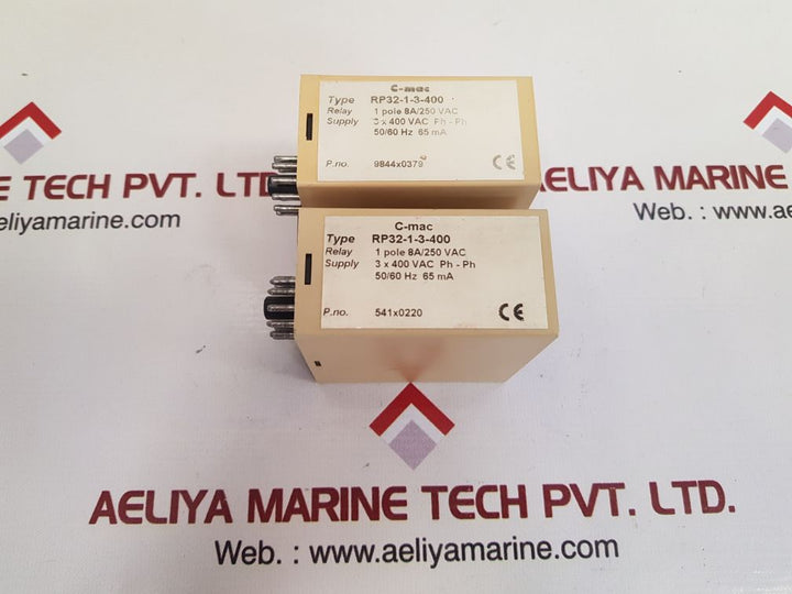 C-mac rp32-1-3-400 phase sequence relay 541x0220