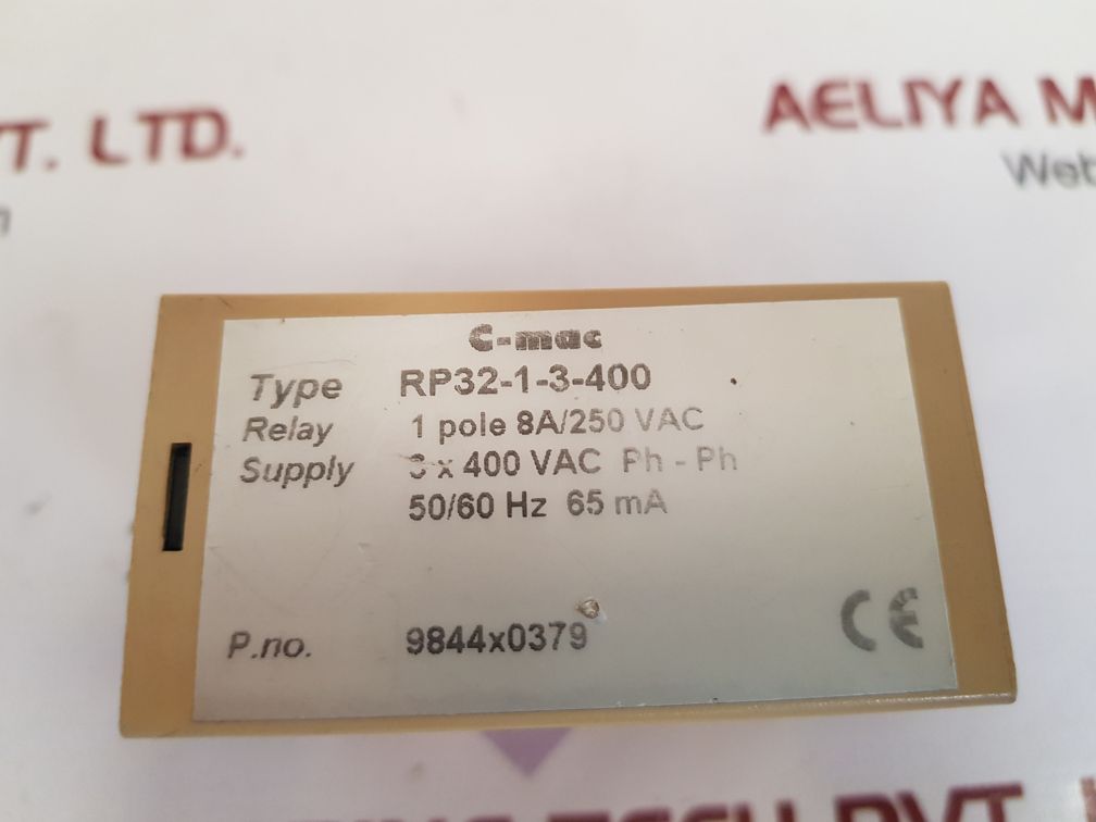 C-mac rp32-1-3-400 phase sequence relay 541x0220