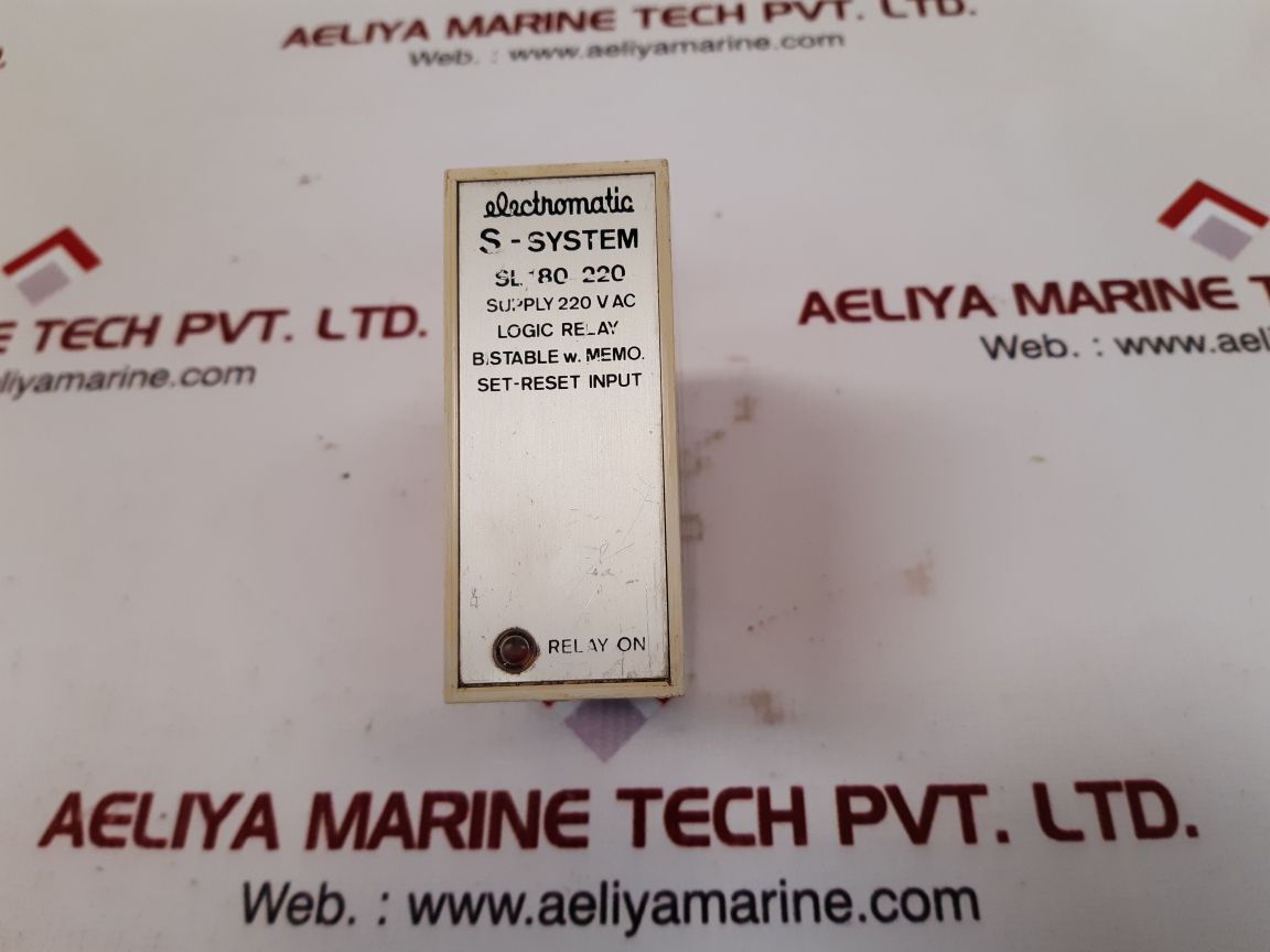 Electromatic s-system sl 180 220 logic relay