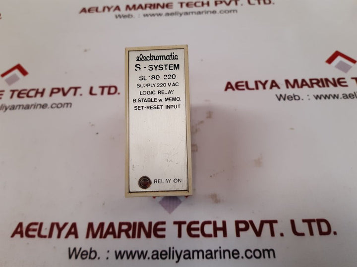 Electromatic s-system sl 180 220 logic relay