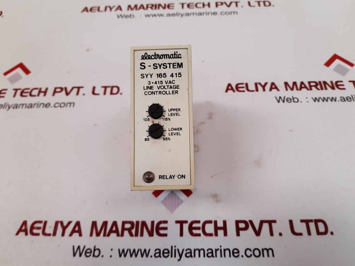 Electromatic s-system syy 165 415 line voltage controller