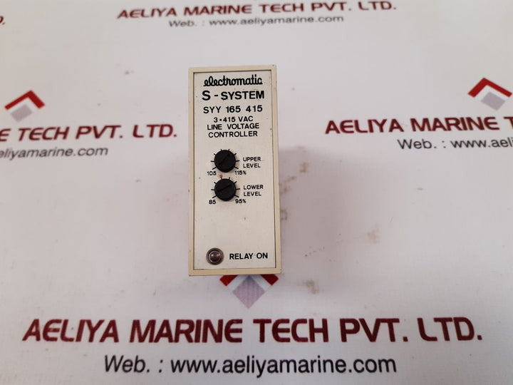 Electromatic s-system syy 165 415 line voltage controller