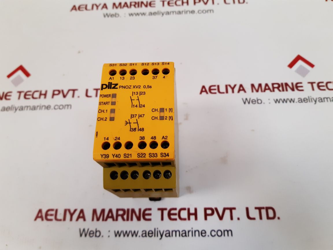 Pilz pnoz xv2 0.5/24vdc 2n/o 2n/ofix safety relay