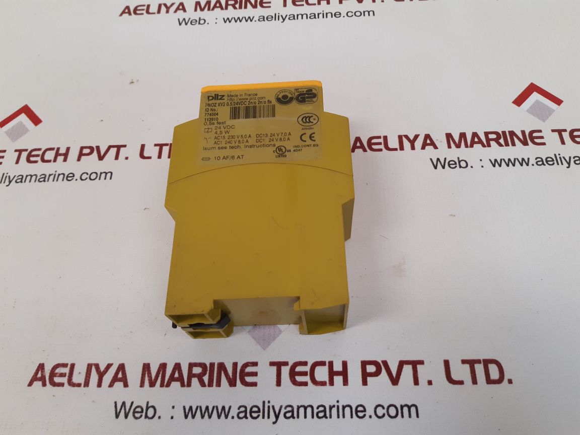 Pilz pnoz xv2 0.5/24vdc 2n/o 2n/ofix safety relay