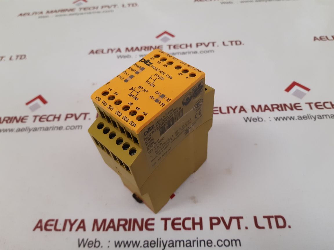 Pilz pnoz xv2 0.5/24vdc 2n/o 2n/ofix safety relay