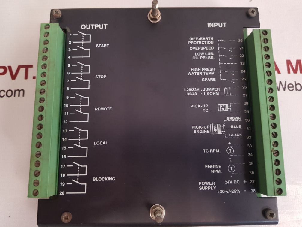 Man b&w 1639294-6 engine panel