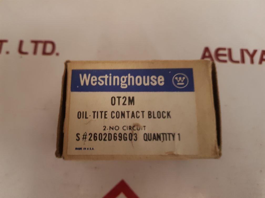 Westinghouse ot2m oil-tite contact block
