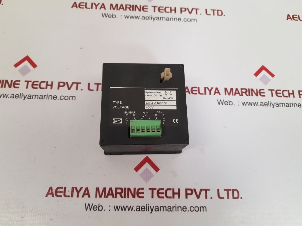 Deif csq-2 marine synchroscope relay used