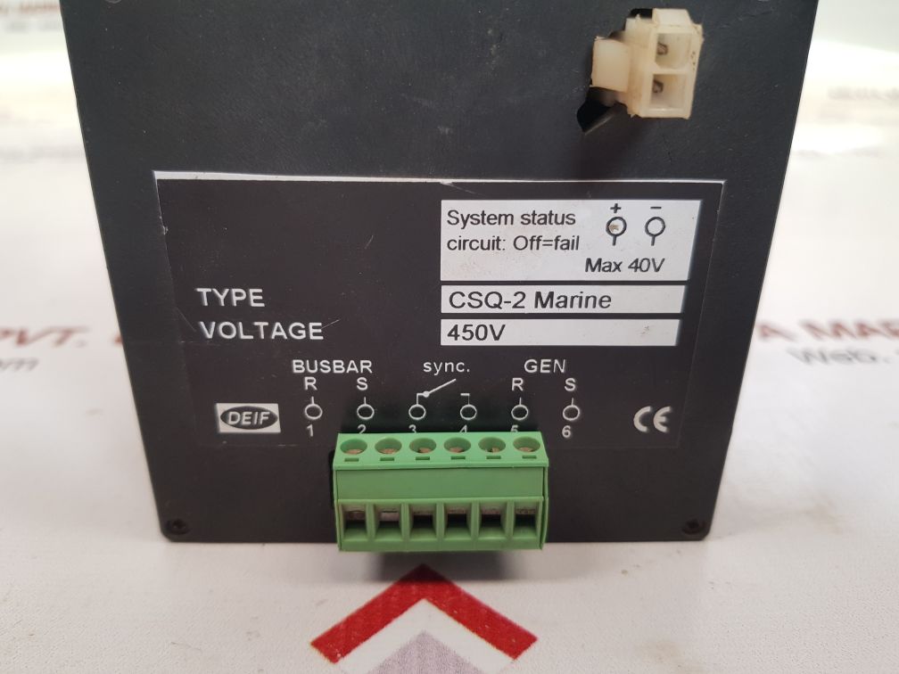 Deif csq-2 marine synchroscope relay used