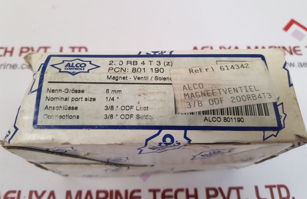 Alco controls/emerson 200rb4t3 2-way solenoid valve