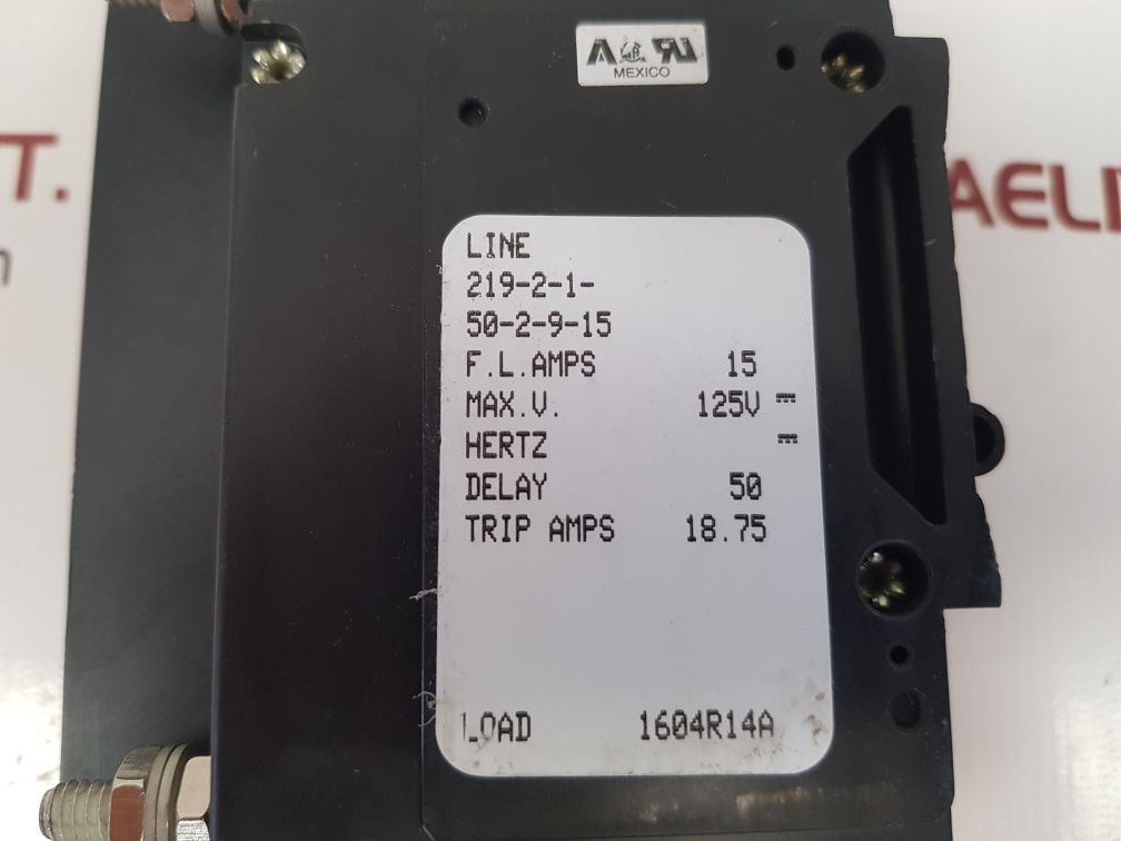 Airpax 1604r14a circuit breaker 6081-0300