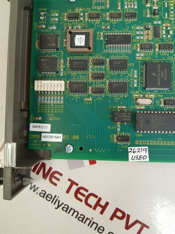 Abb Imfec12-symphony Analog Input Module Gm9 6643815A1 02.00