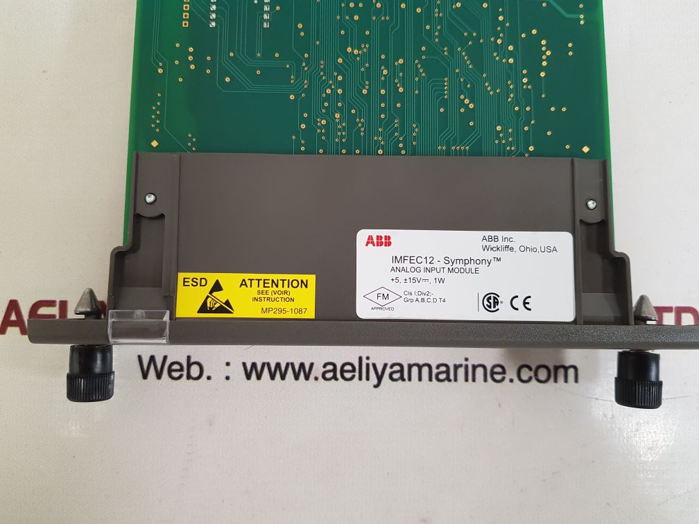 Abb Imfec12-symphony Analog Input Module Gm9 6643815A1 02.00