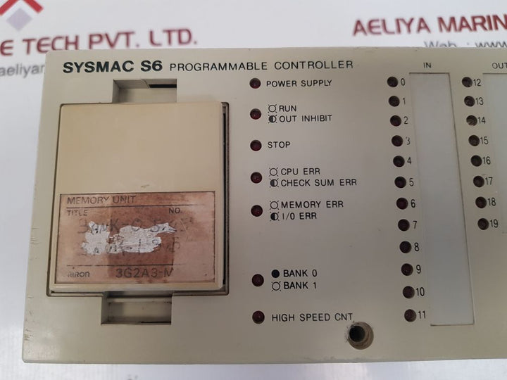 Omron 3g2s6-cpu29 programmable controller 24v ac/dc