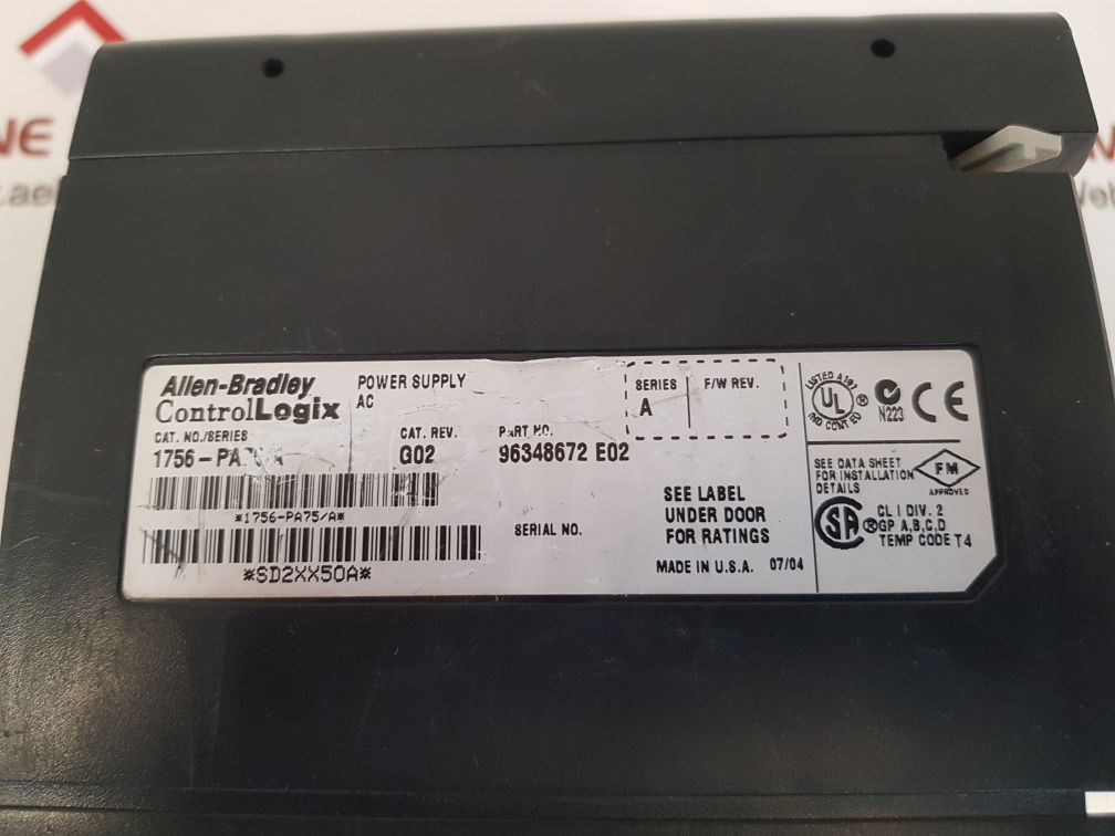 allen-bradley 1756-pa75/a