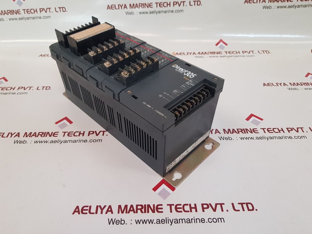 Koyo direct logic 305 d3-05b-1,d3-16td1-1,d3-08tr,d3-08ta-2 module rack