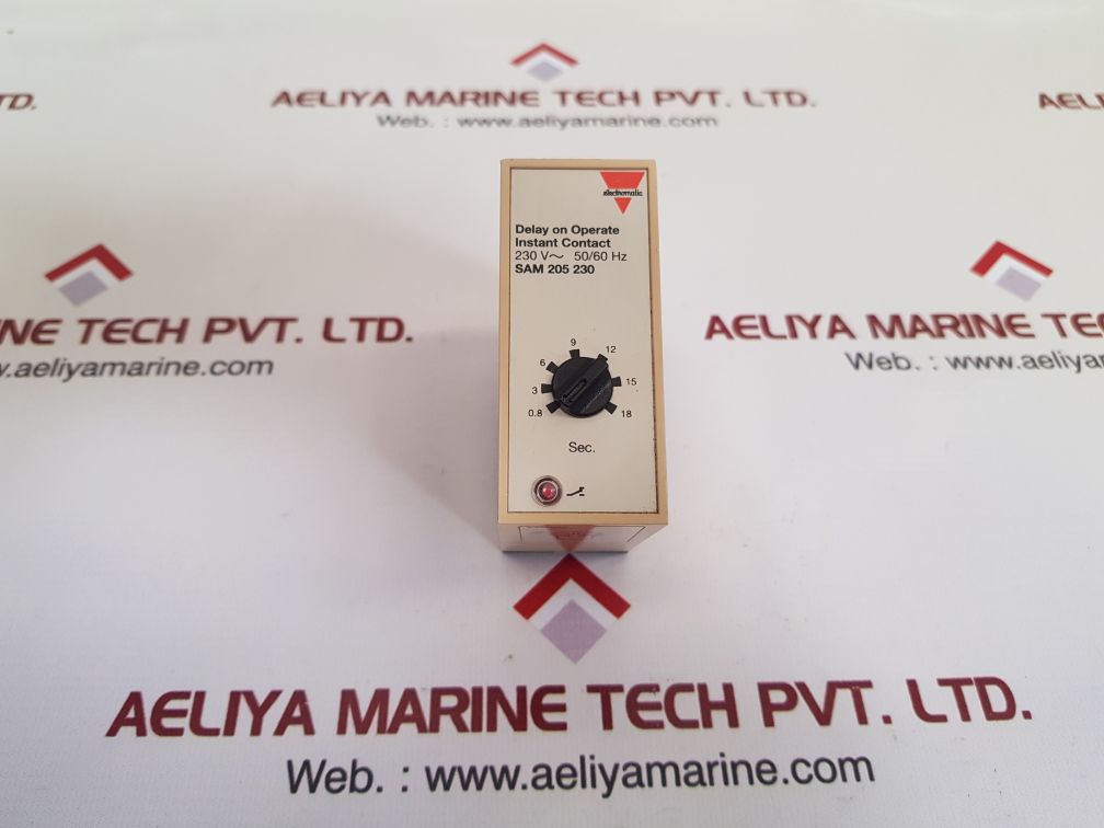 Electromatic sam 205 230 delay on operate 0.8 to 18 sec