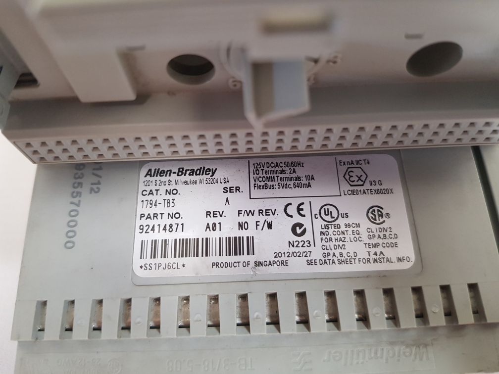 Allen-bradley 1794-tb3 ser.a terminal block 92414871