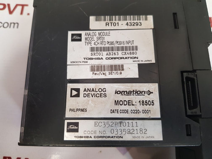 Toshiba corporation srt01 analog module