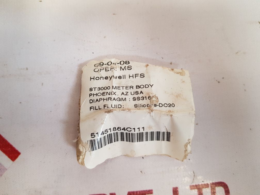 Honeywell 51451864c111 pressure transmitter 