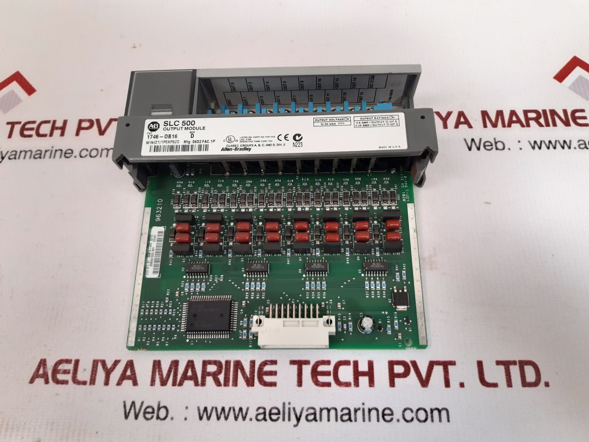 Allen-bradley slc 500 1746-ob16 ser.d output module