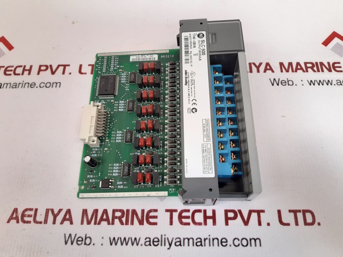 Allen-bradley slc 500 1746-ob16 ser.d output module