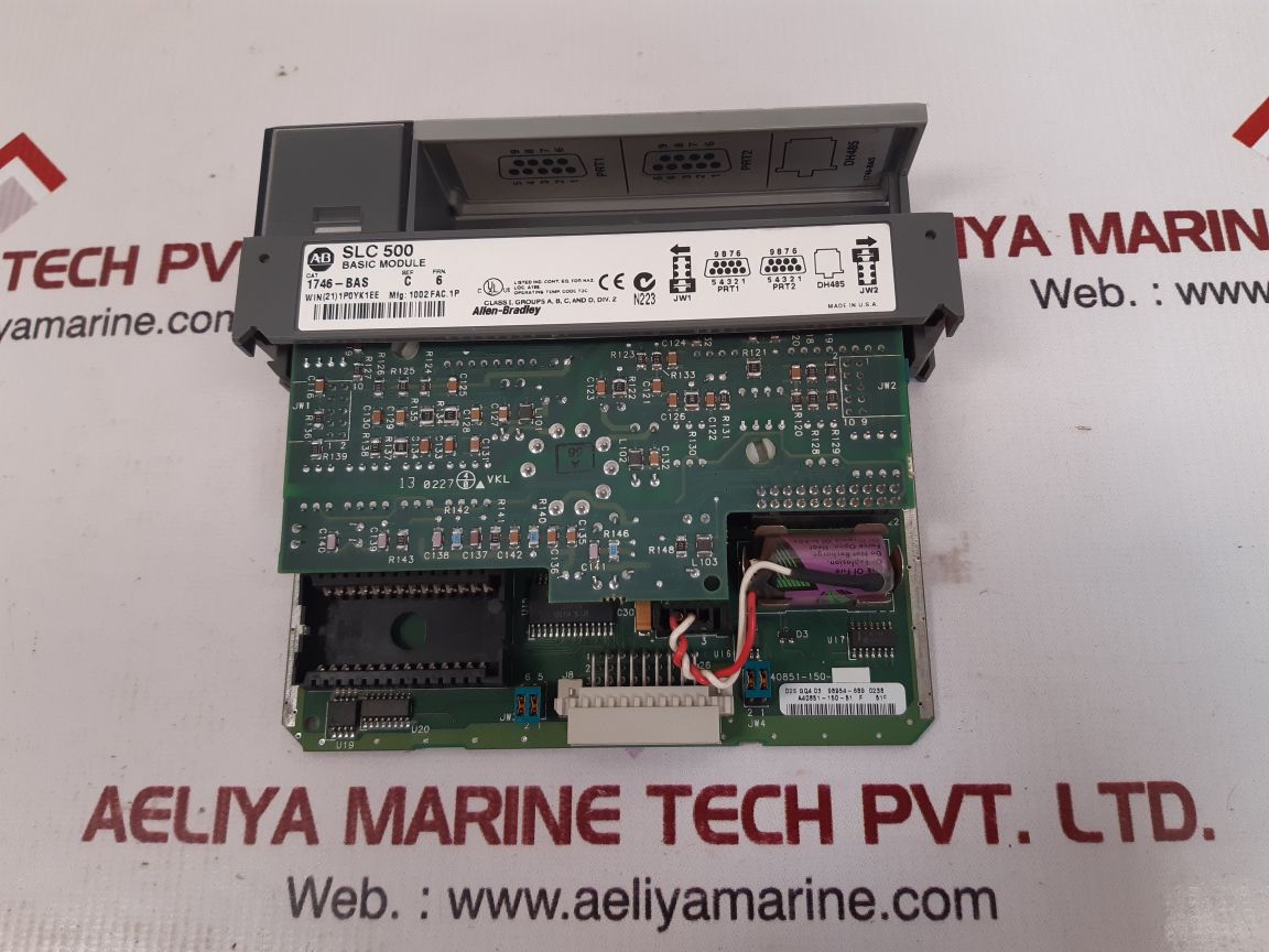 Allen-bradley slc 500 1746-bas ser.c basic module