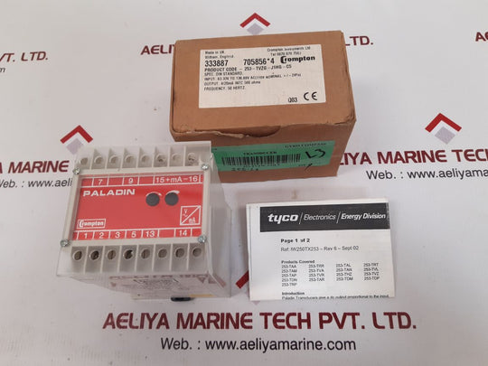 Crompton 253-tvzg ac voltage transducer 253-tvzg-j1hg-c5