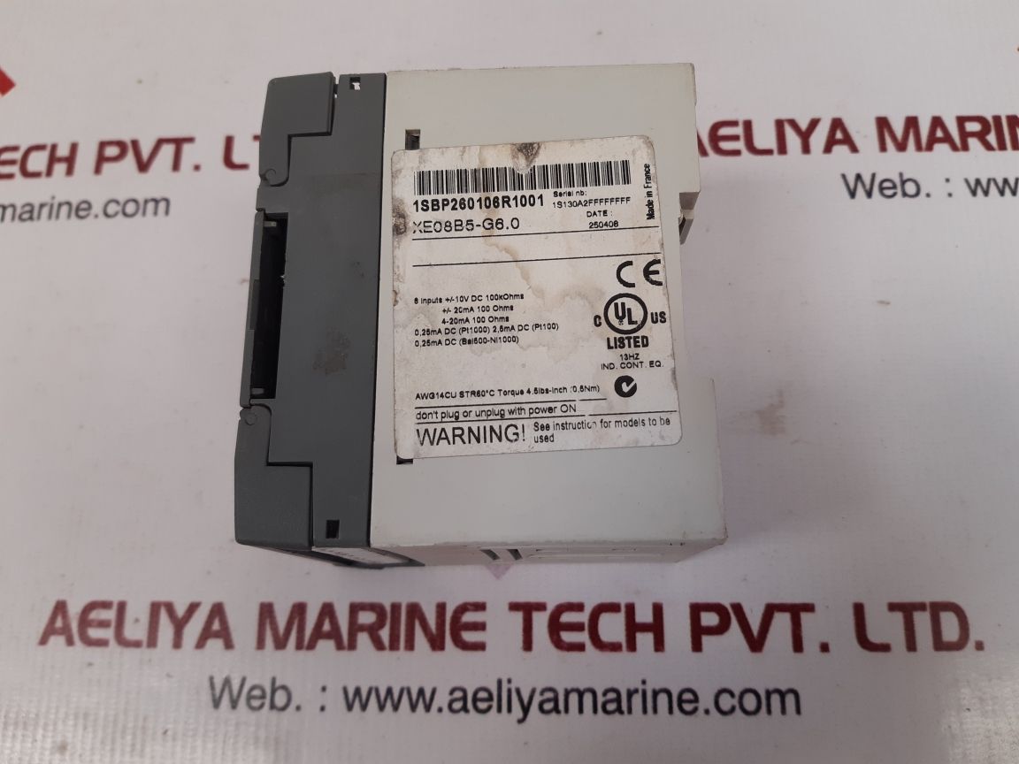 Abb xe08b5-g6.0 analog input module Used
