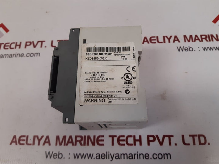 Abb xe08b5-g6.0 analog inputs module 1sbp260106r1001