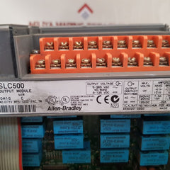 Allen-bradley slc500 1746-ow16 series c digital output relay module 7 slot rack