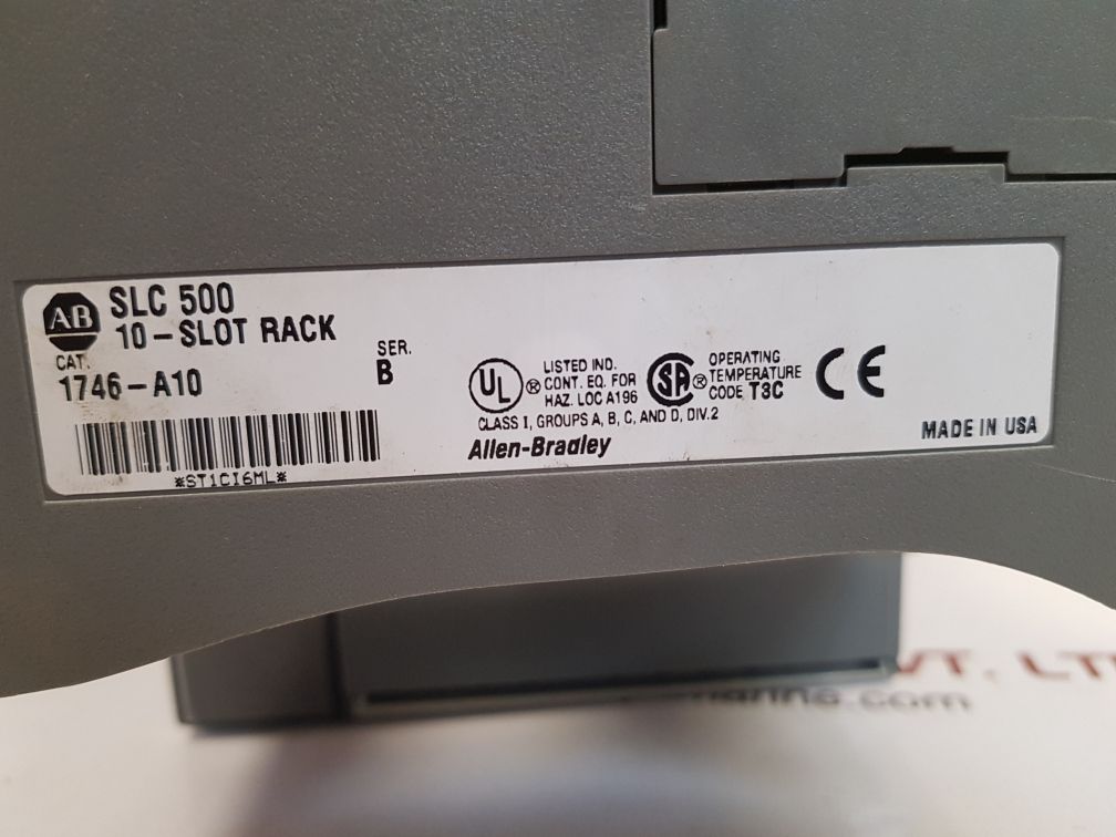Allen-bradley slc 500 1746-a10 series b 10-slot rack power supply