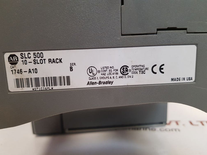 Allen-bradley slc 500 1746-a10 series b 10-slot rack power supply