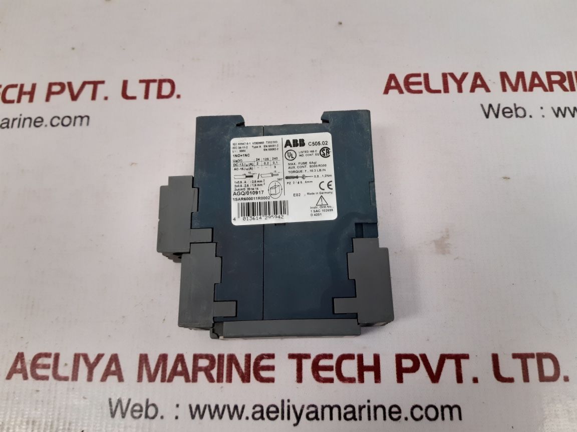 Abb c505.02 thermistor protection relays 1sar600011r0002