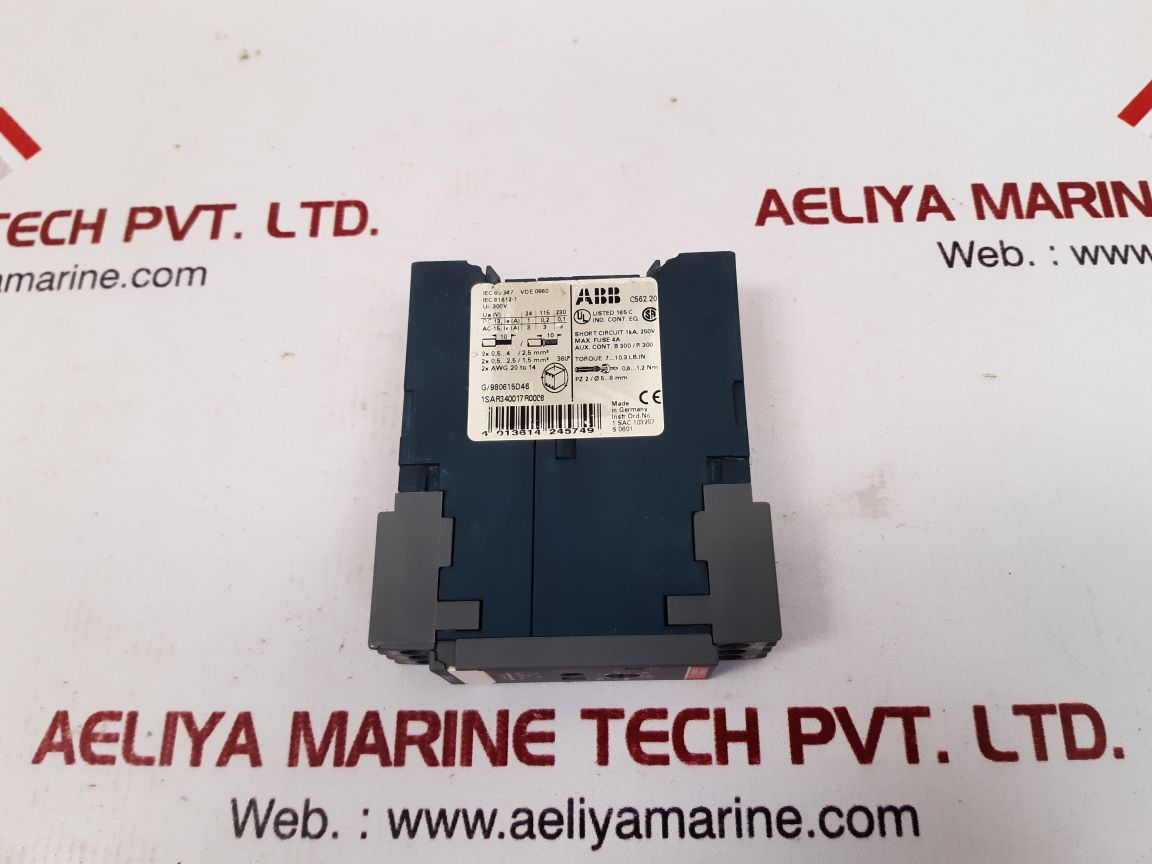 Abb c562.20 time relay 1sar340017r0008