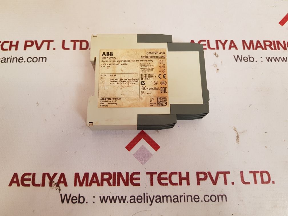 Abb cm-pvs.41s 3 phase over/undervoltage monitoring relay 1svr730794r3300