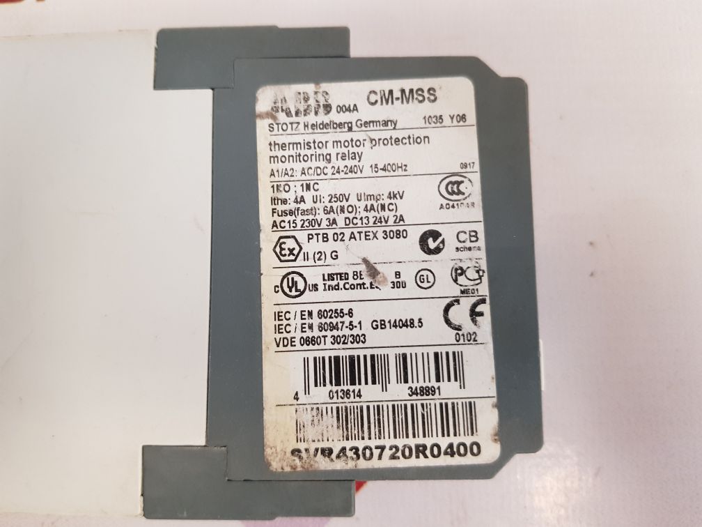 Abb cm-mss thermistor motor protection 1svr430720r0400